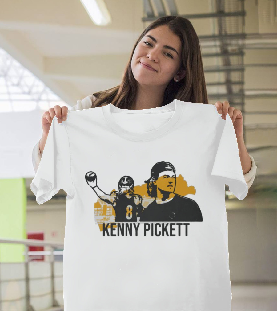 Kenny Pickett Pittsburgh Headliner Series Black and Gold Football Eleven T-Shirt