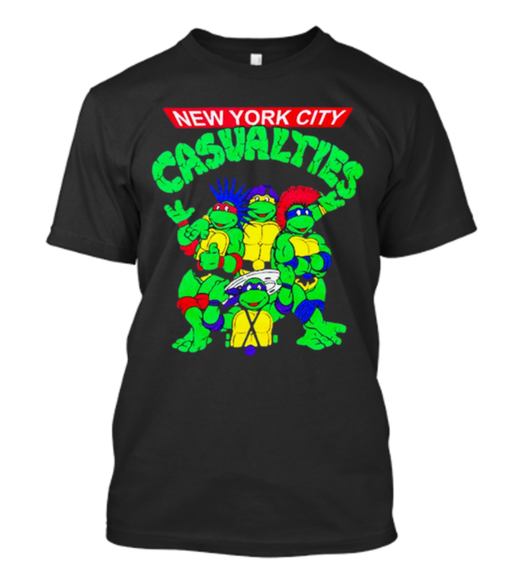 New York City The Casualties Ninja Turtles Crossover T-Shirt