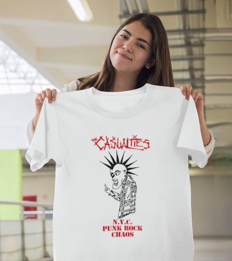 The Casualties NYC Punk Rock Chaos Mohawk T-Shirt