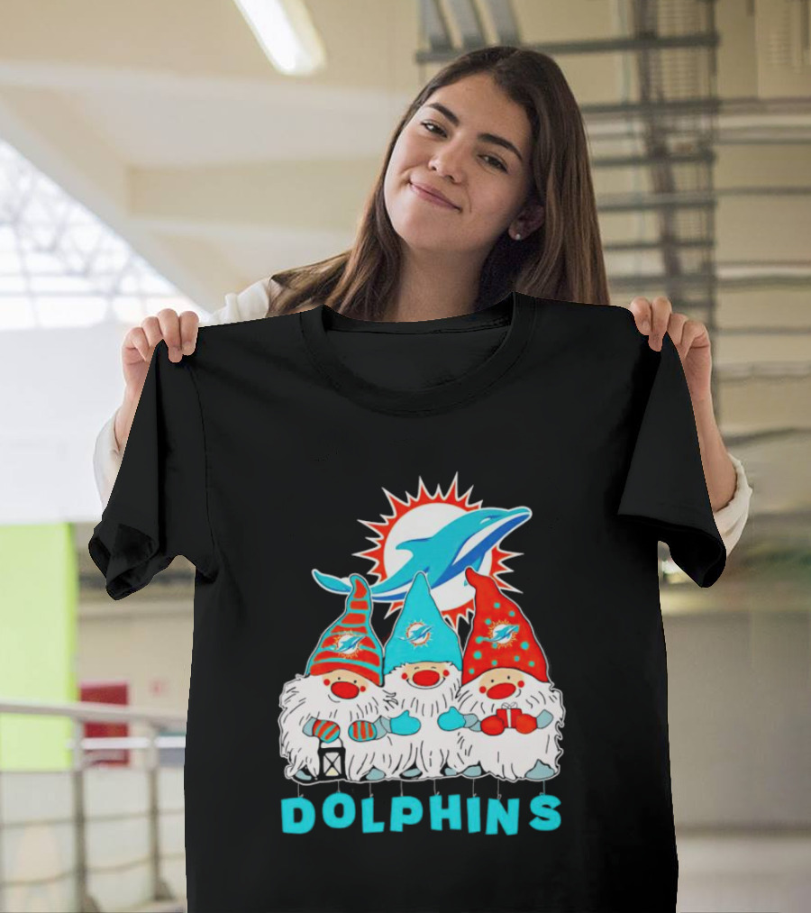 Miami Dolphins Gnomes Football Team Fan T-Shirt