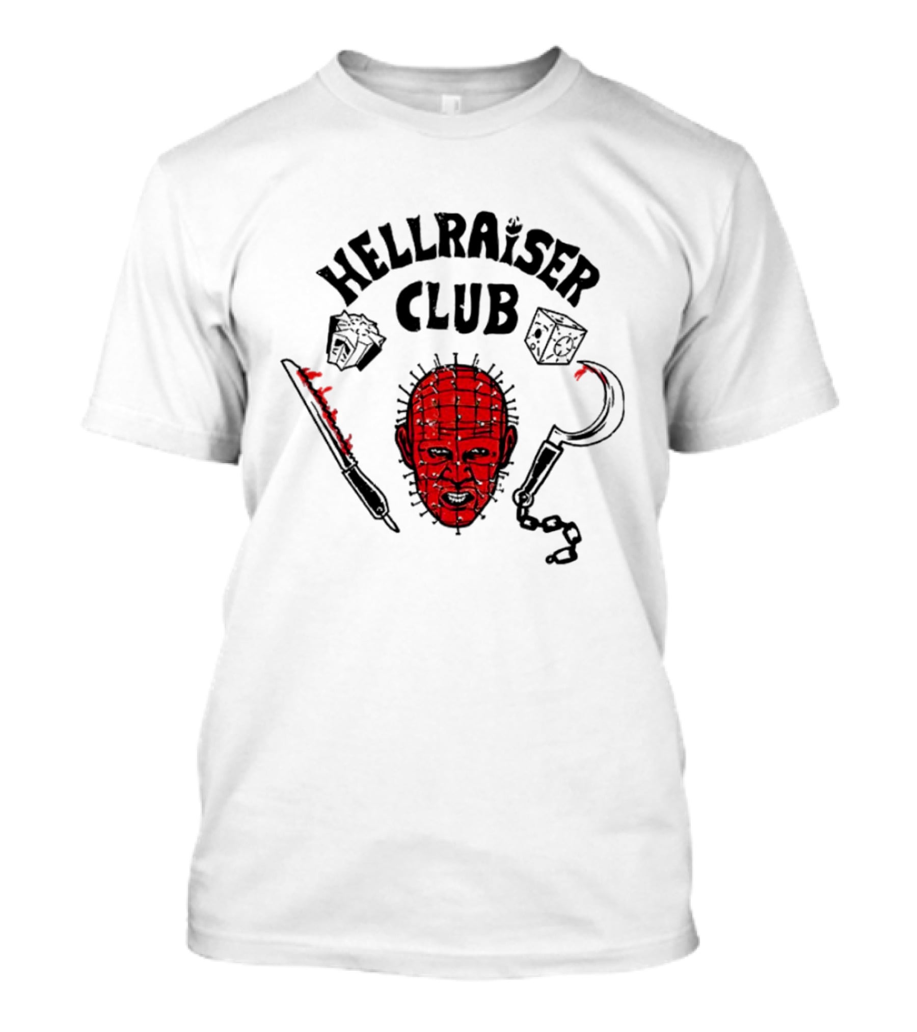 Hellraiser Club Pinhead Stranger Things Icons T-Shirt