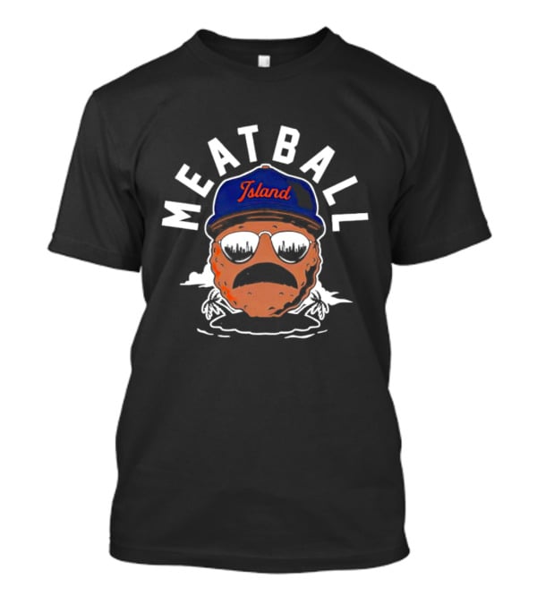 Meatball Island Chicago Skyline Mustache Hat T-Shirt