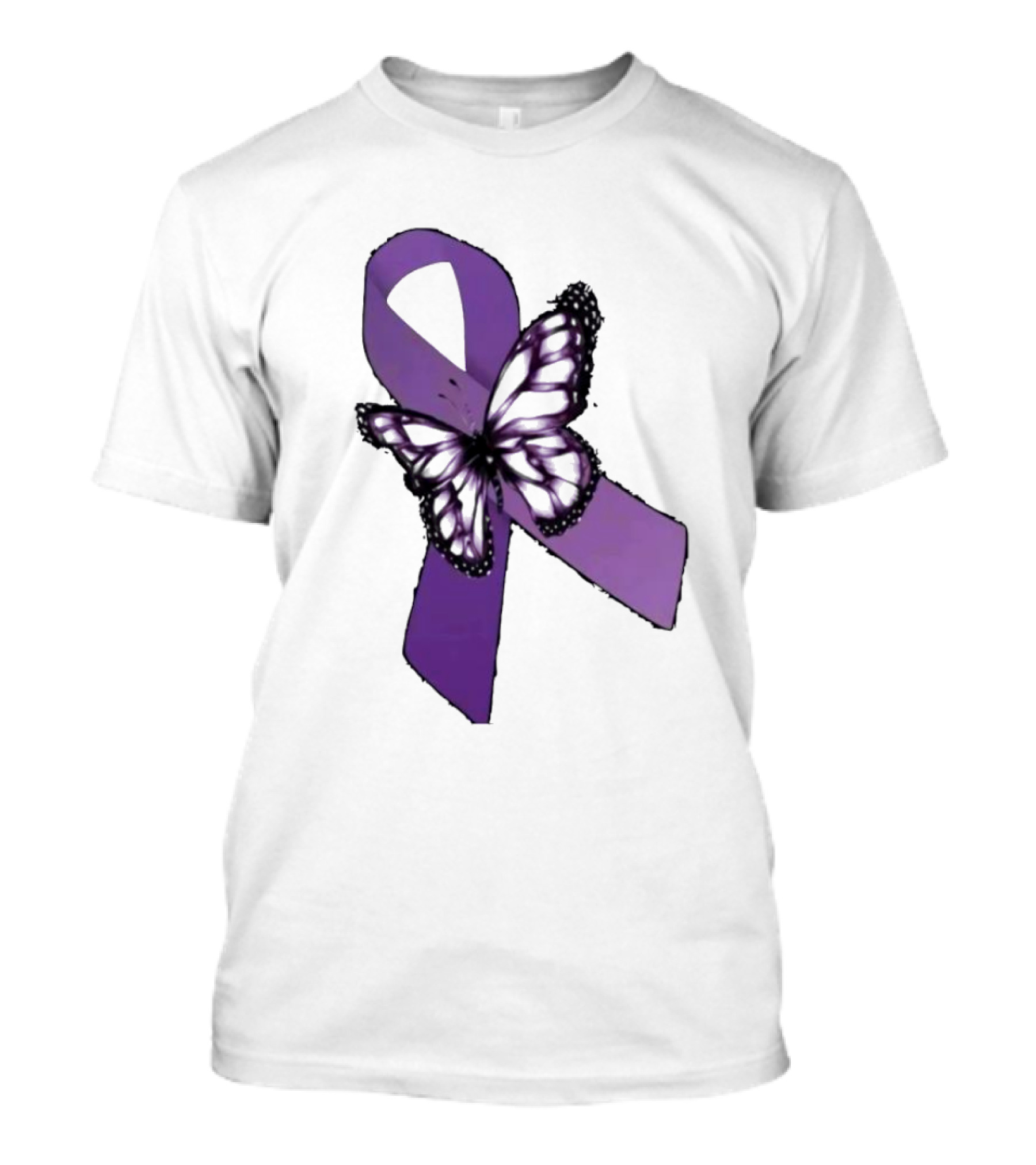 International Overdose Awareness Day Purple Butterfly T-Shirt