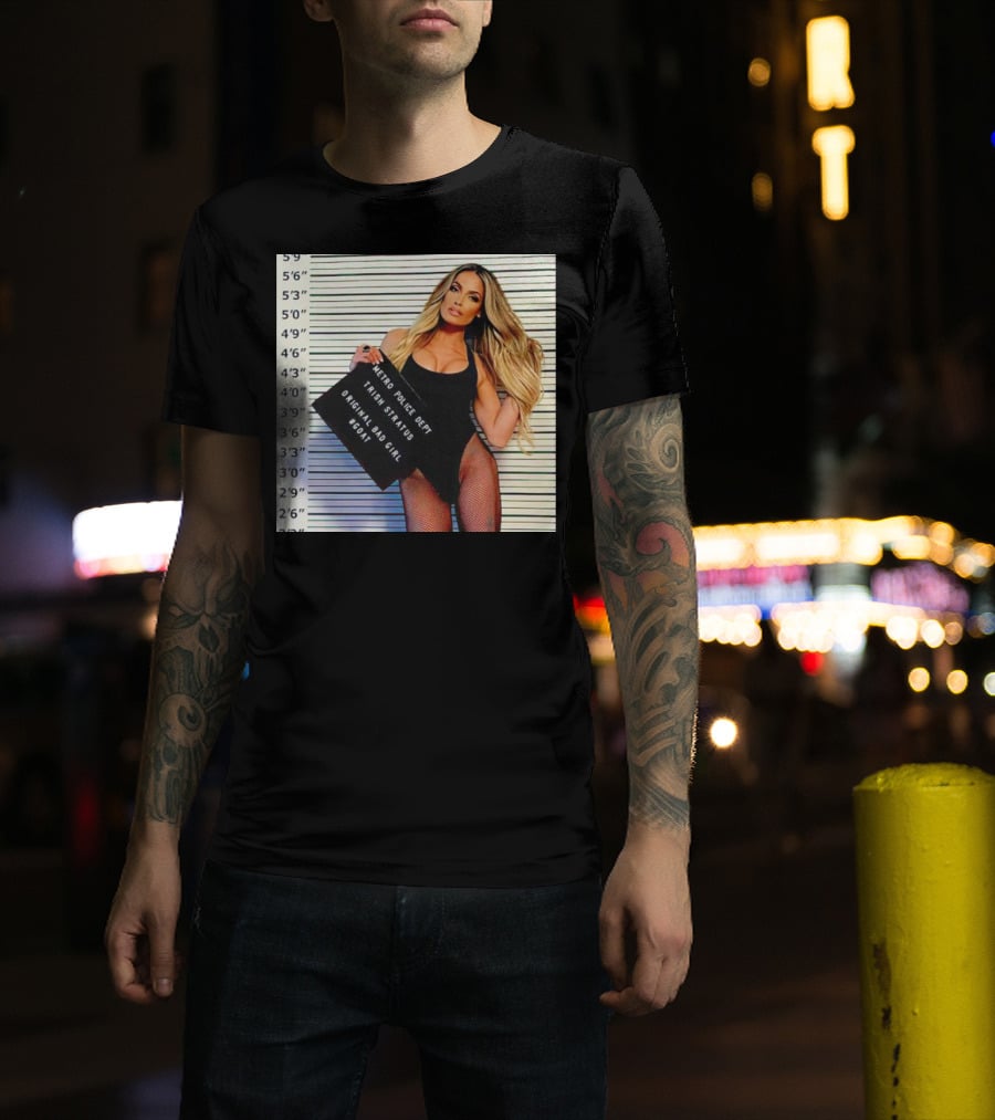 Trish Stratus Metro Police Dept Original Bad Girl GOAT T-Shirt
