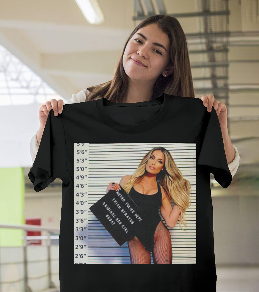 Trish Stratus Metro Police Dept Original Bad Girl GOAT T-Shirt