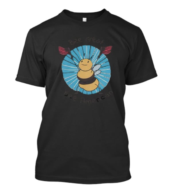 Bee Great Bee American Patriotic Bee With Flags T-Shirt