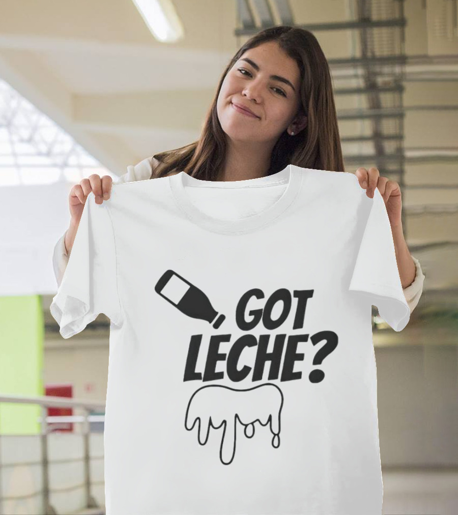 Got Leche Milk Bottle Dripping Illustration Gabby B T-Shirt
