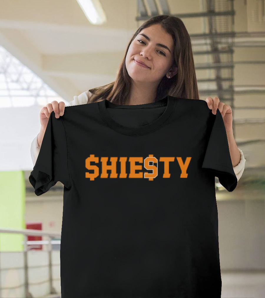 SHIESTY Dollar Sign Orange Block Letters T-Shirt