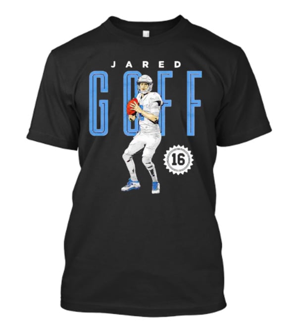 Jared Goff Detroit Lions Number 16 T-Shirt