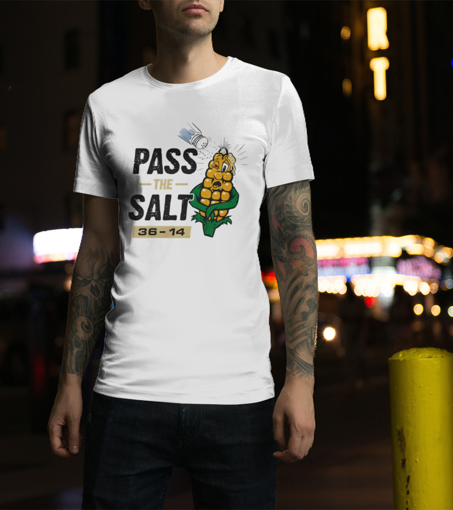 Pass The Salt 36-14 Anti-Nebraska Colorado Corn Husk Visual T-Shirt