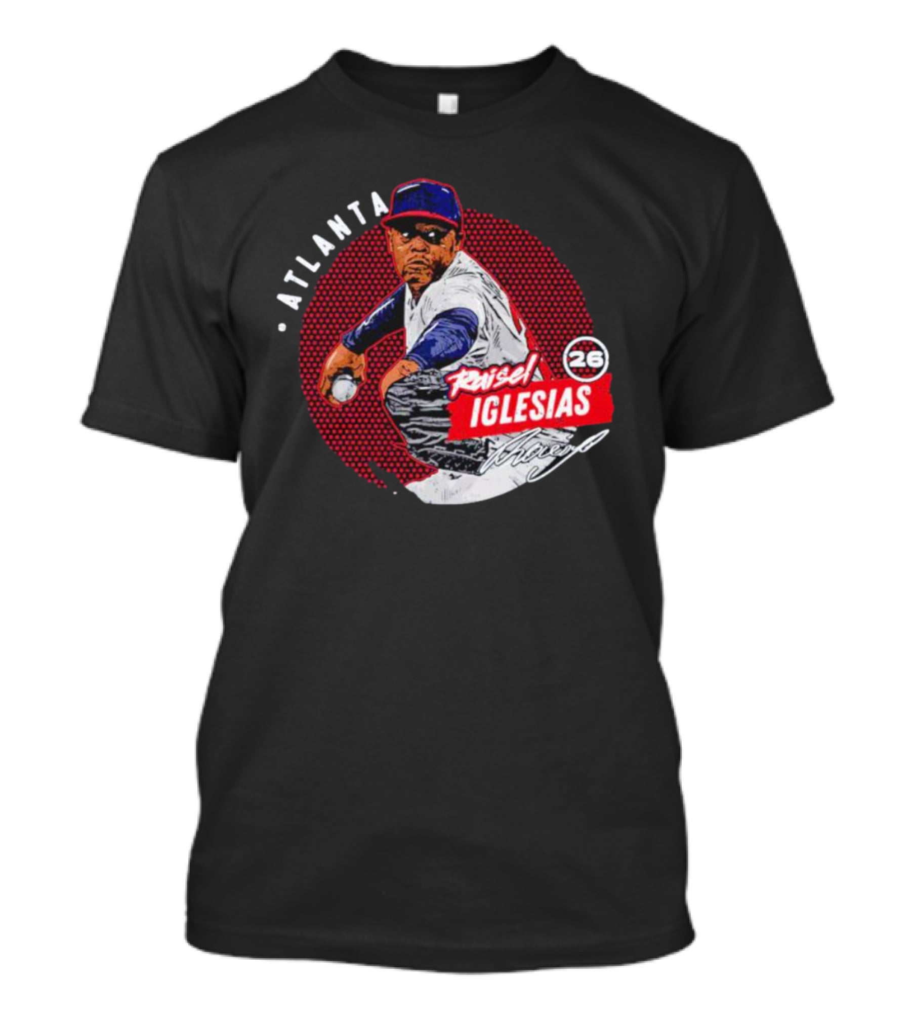 Raisel Iglesias Atlanta Baseball Dots Pitcher 26 T-Shirt