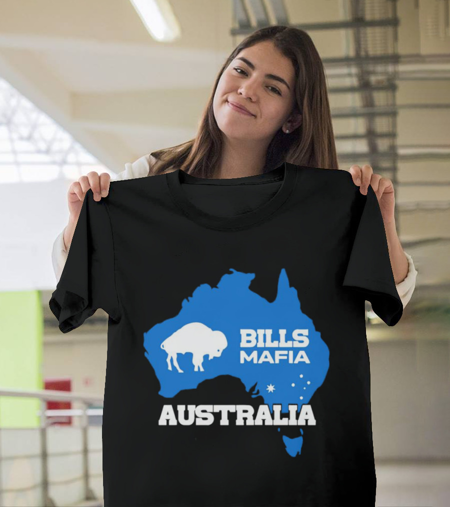 Bills Mafia Australia Buffalo Map T-Shirt