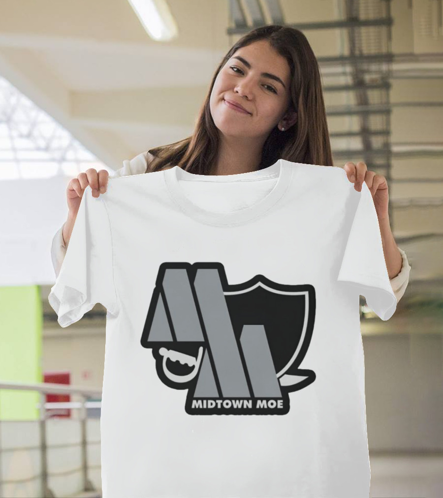 Raiders Midtown Moe Logo with Shield and Teeth T-Shirt
