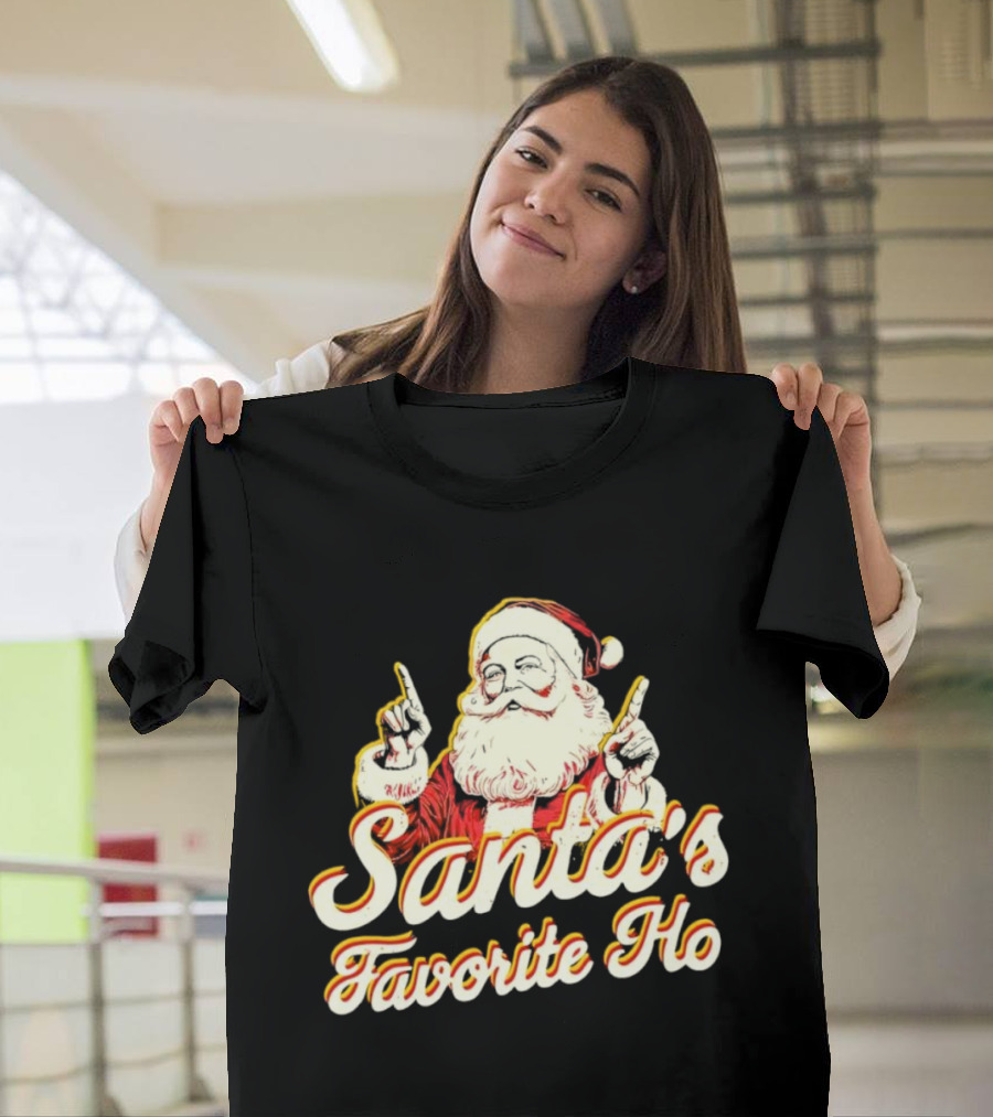 Santa’s Favorite Ho Santa Claus Retro T-Shirt