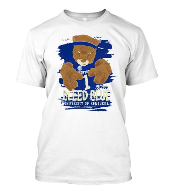 Bleed Blue University Of Kentucky Sideline Mascot T-Shirt