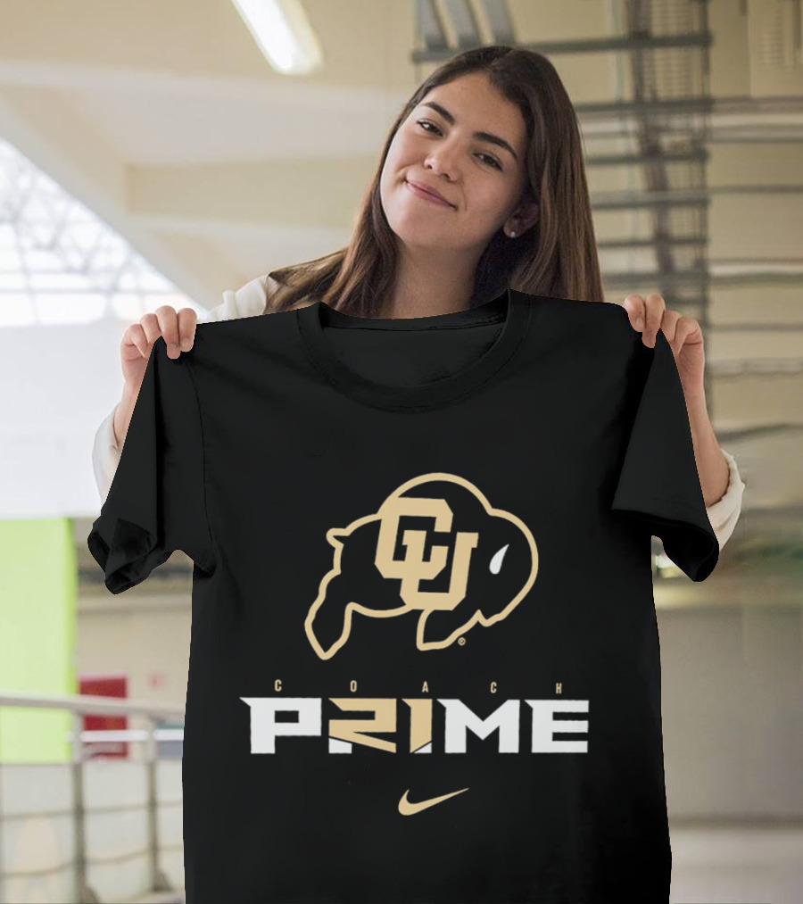 Colorado Buffaloes Coach Prime CU Logo T-Shirt