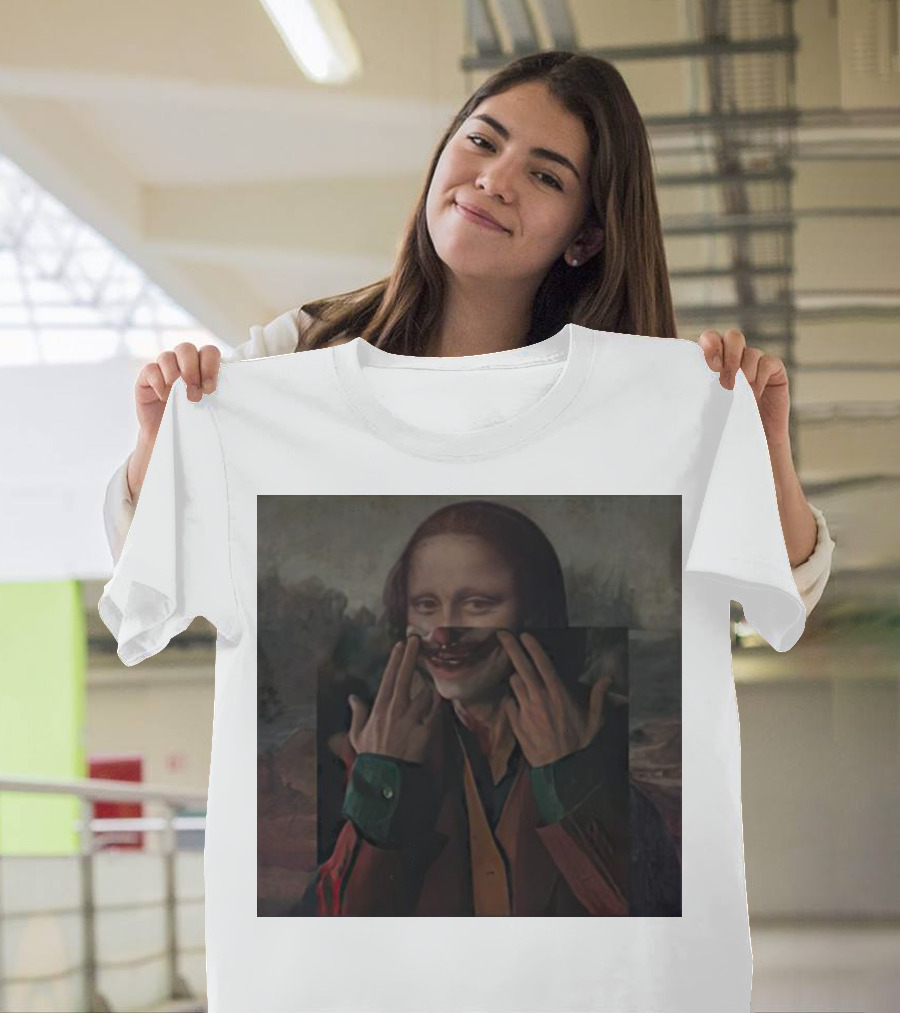 Mona Lisa Joker Crossover Fusion T-Shirt