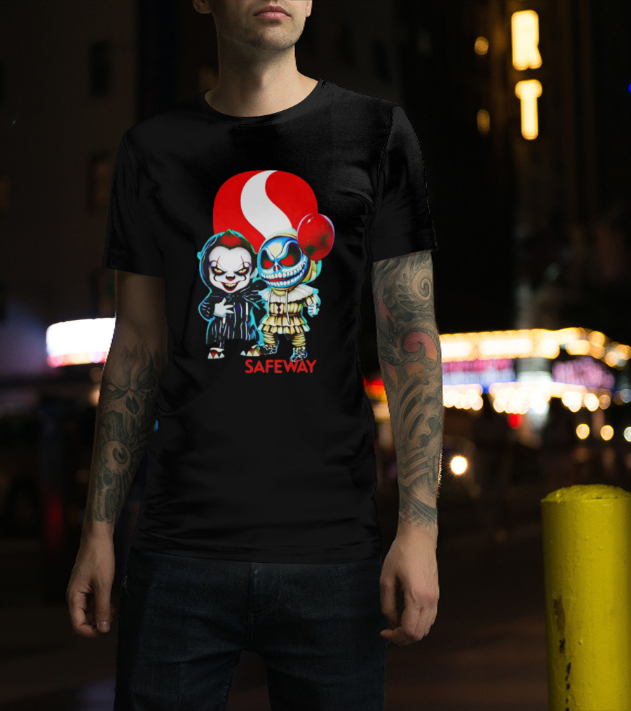 Pennywise Jack Skellington Safeway Halloween Combo T-Shirt
