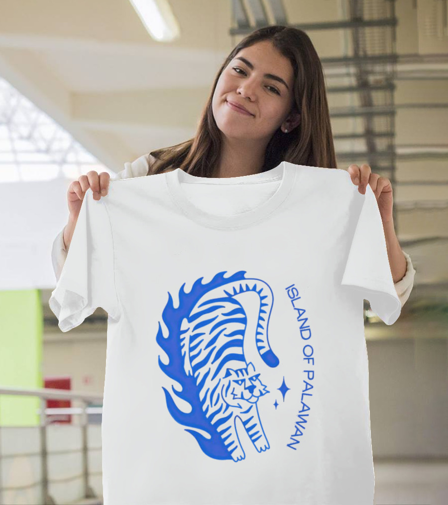 ISLAND OF PALAWAN BLUE TIGER FLAME T-Shirt