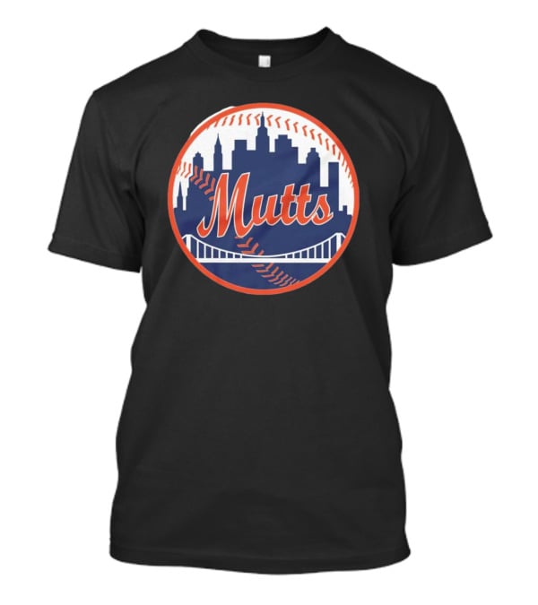 New York City Skyline Baseball Mutts T-Shirt