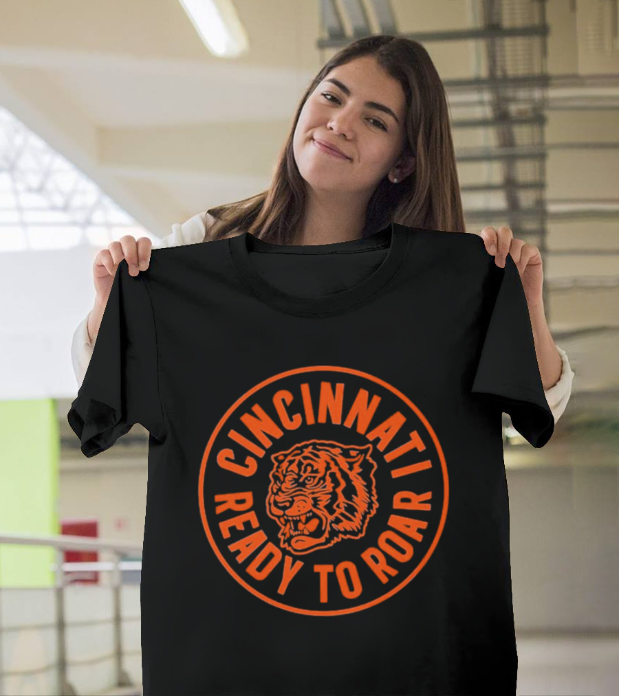 Cincinnati Ready to Roar Tiger Football T-Shirt