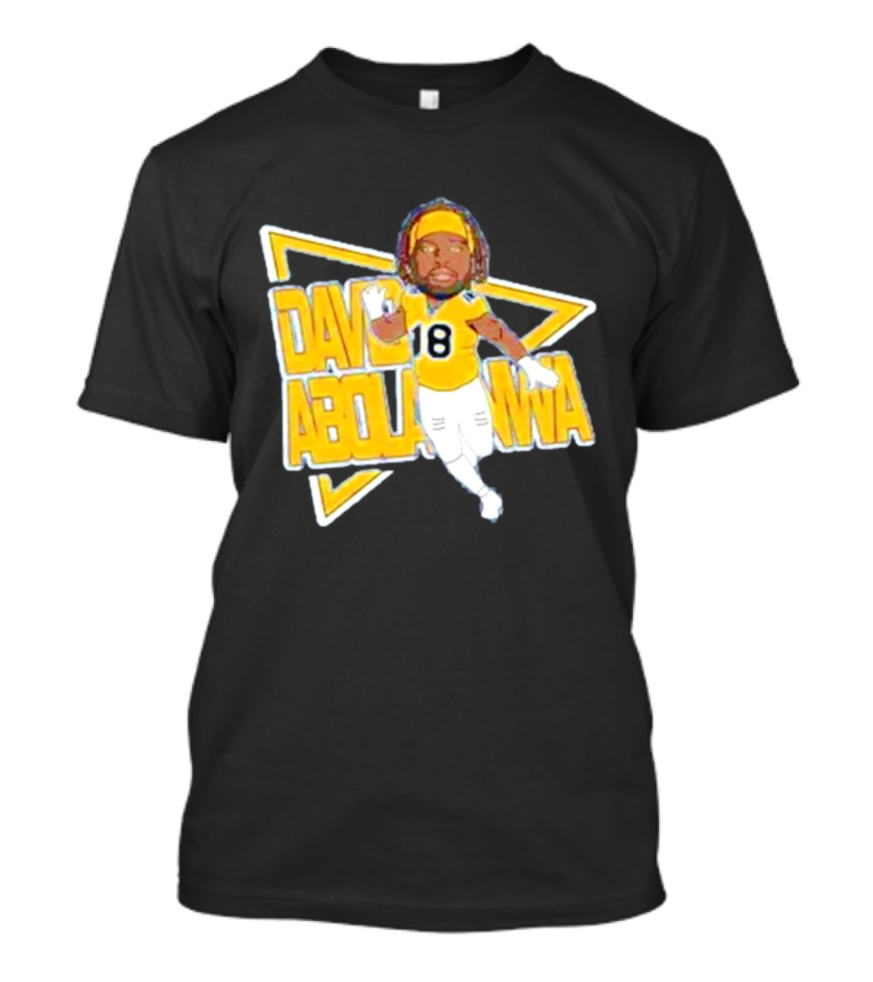 David Abolarinwa 18 Football Caricature Signature T-Shirt