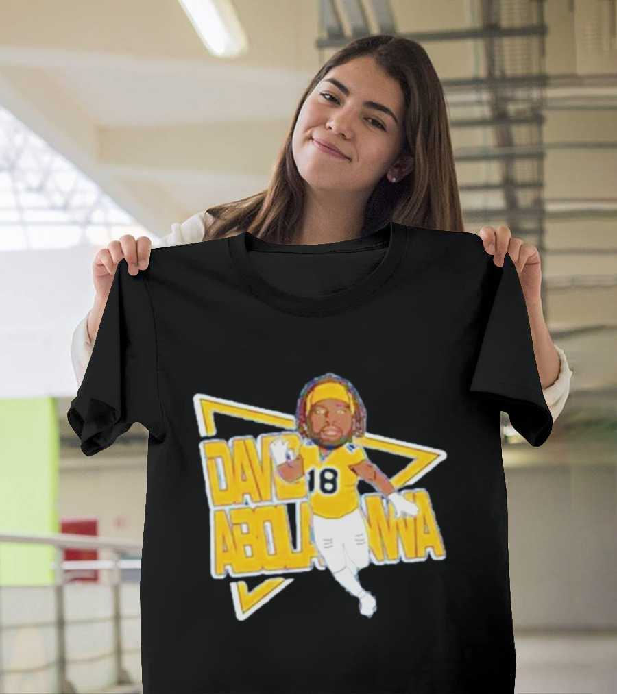 David Abolarinwa 18 Football Caricature Signature T-Shirt