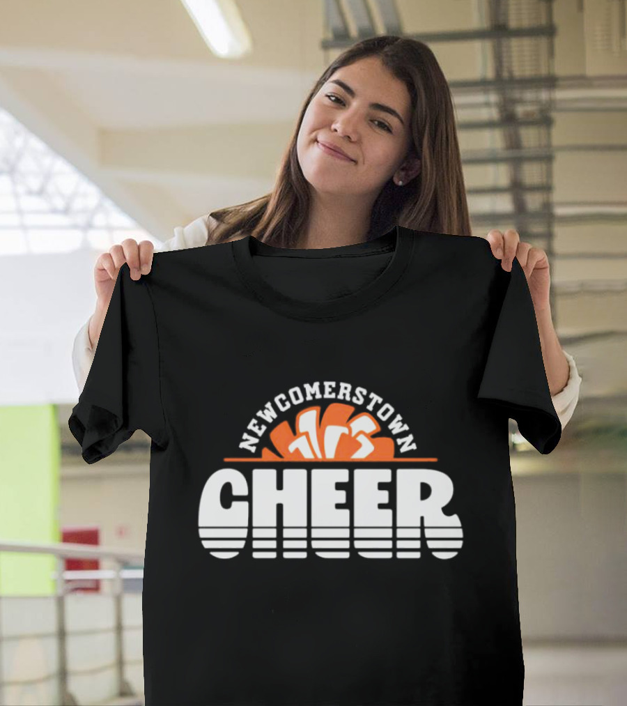 Newcomerstown Cheer Orange Megaphone T-Shirt