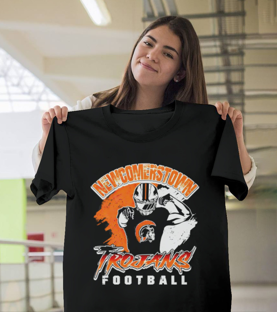 Newcomerstown Trojans Football Fierce Spirit And Helmet T-Shirt