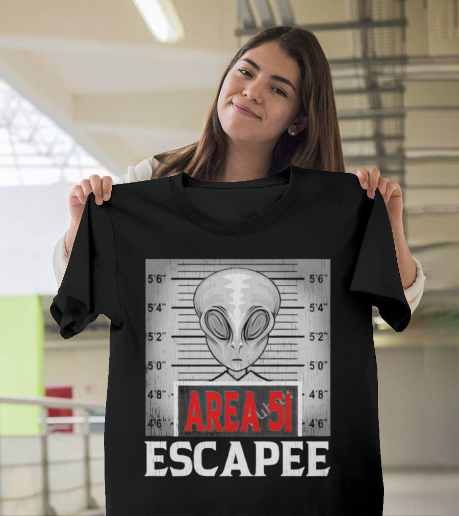 Area 51 Alien Escapee Mugshot T-Shirt