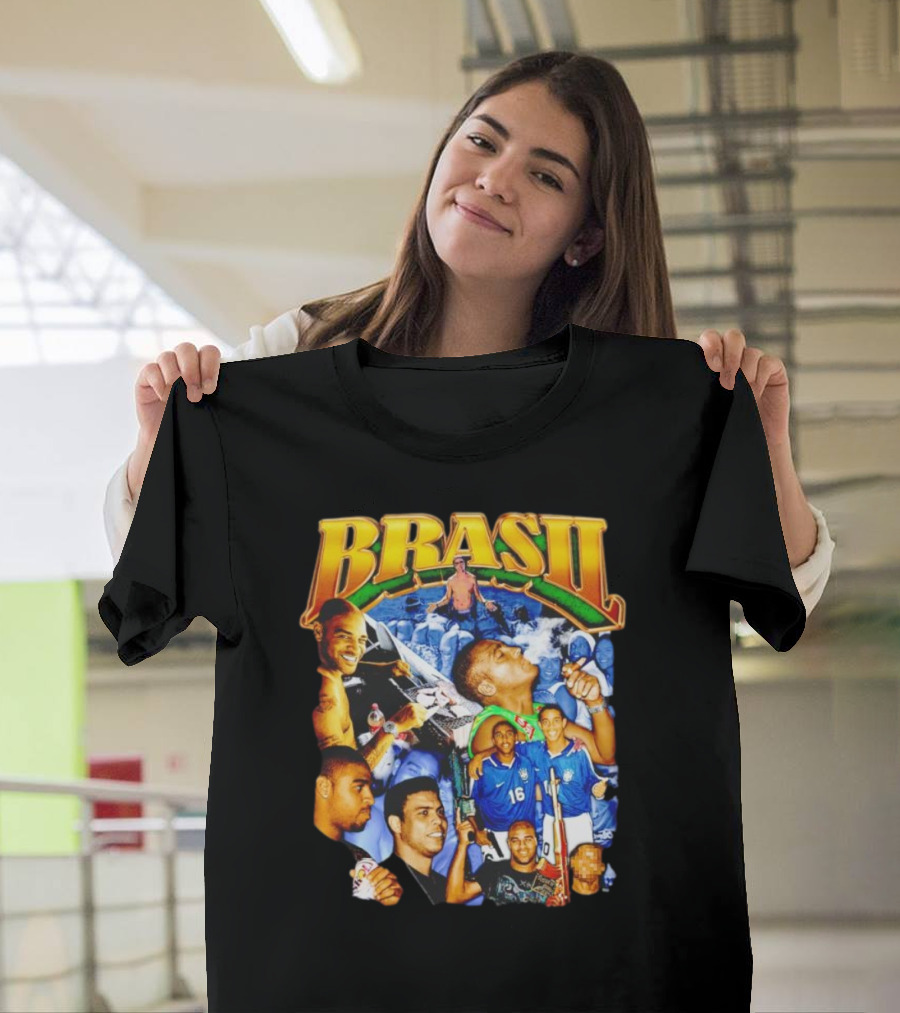 BRASIL Soccer Celebration Icons and Fans T-Shirt