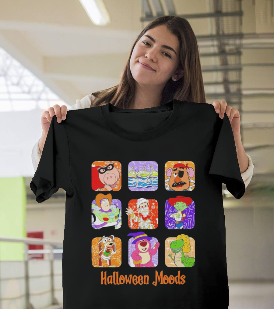 Halloween Moods Toy Story Disney Characters in Costume T-Shirt