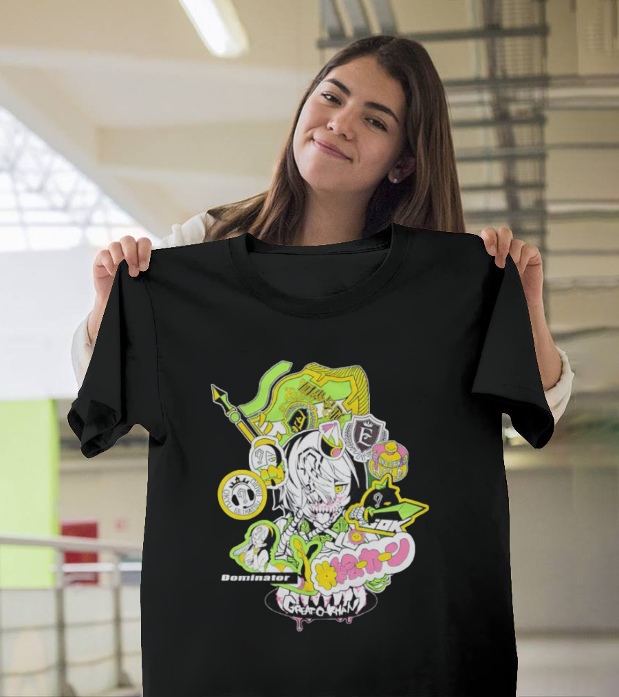 Great O-Khan Dominator Manga Style Neon Elements T-Shirt