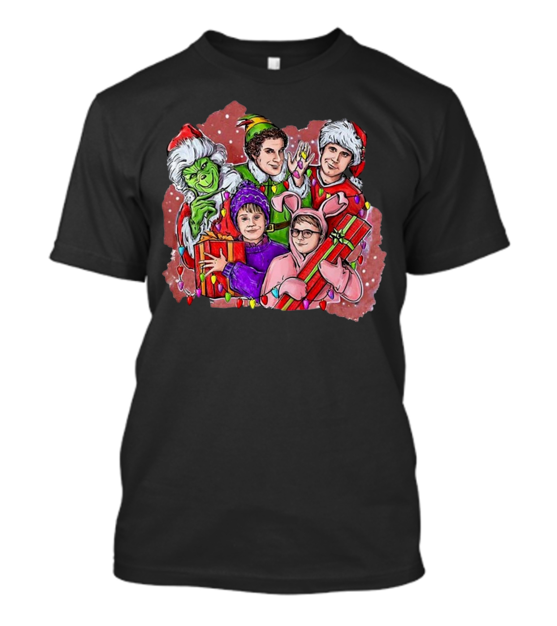 Ralphie Buddy Griswold Hobbs Christmas Movie Characters T-Shirt
