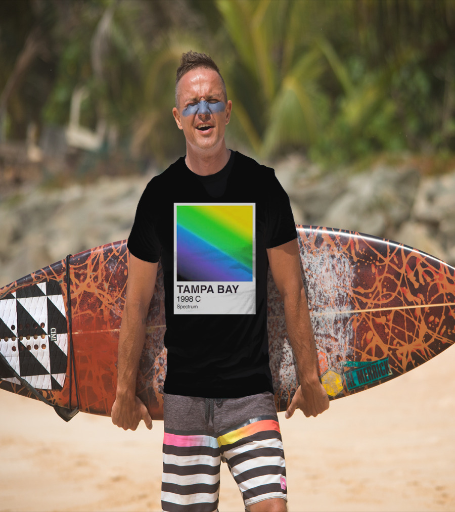 Tampa Bay 1998 C Spectrum Rainbow Gradient T-Shirt