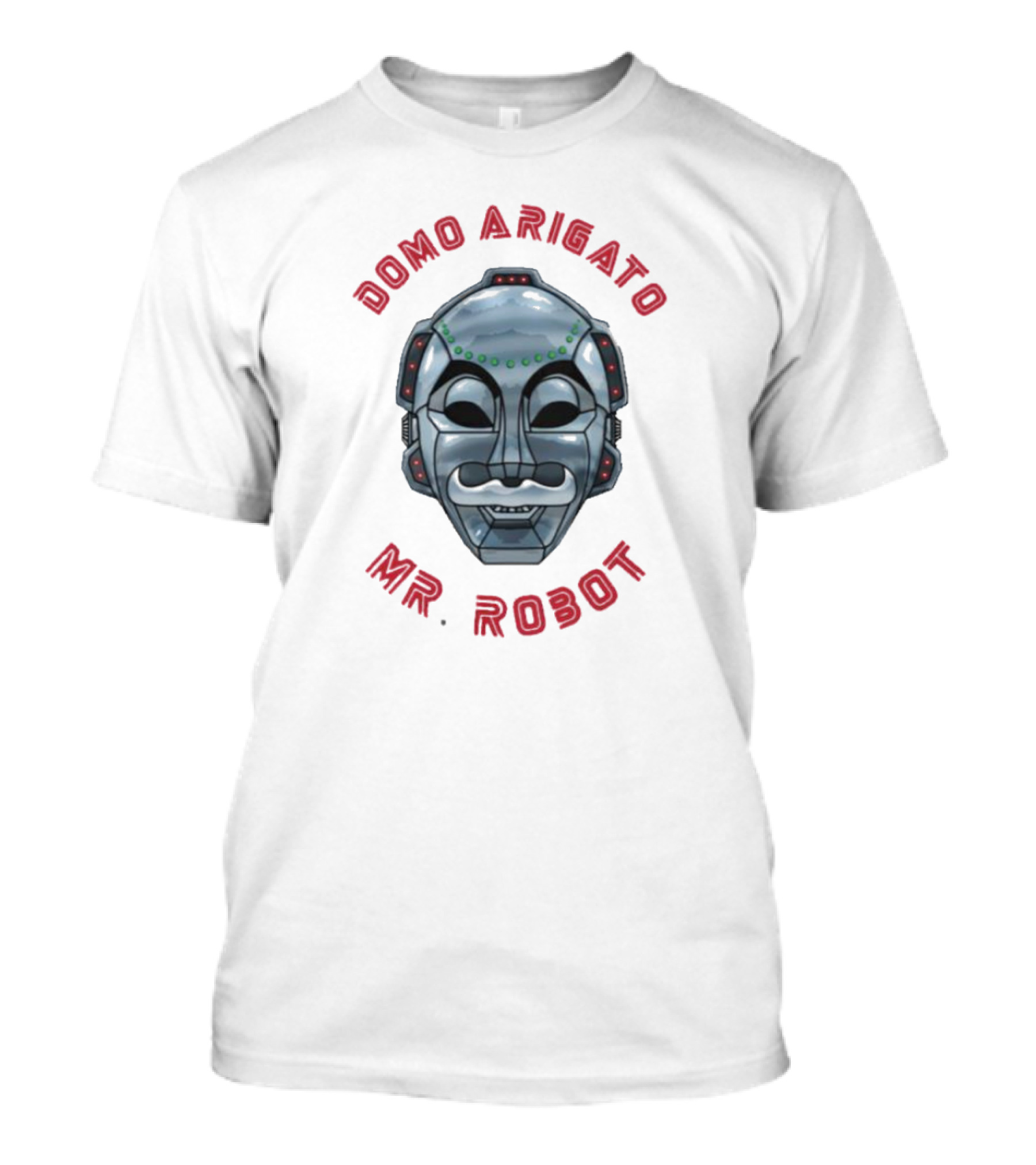 Domo Arigato Mr Robot Mask T-Shirt