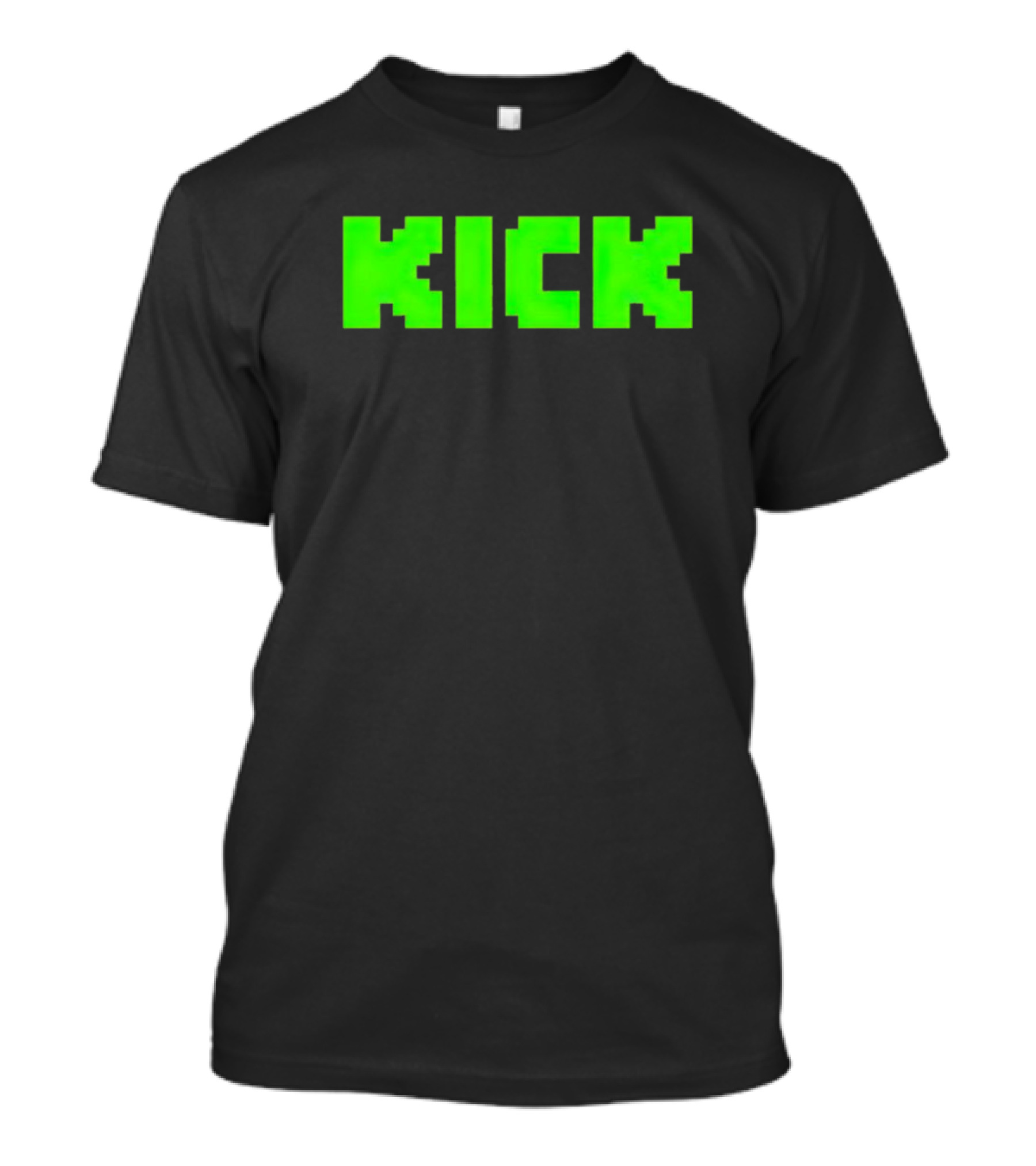 Kick Green Logo Pixel T-Shirt