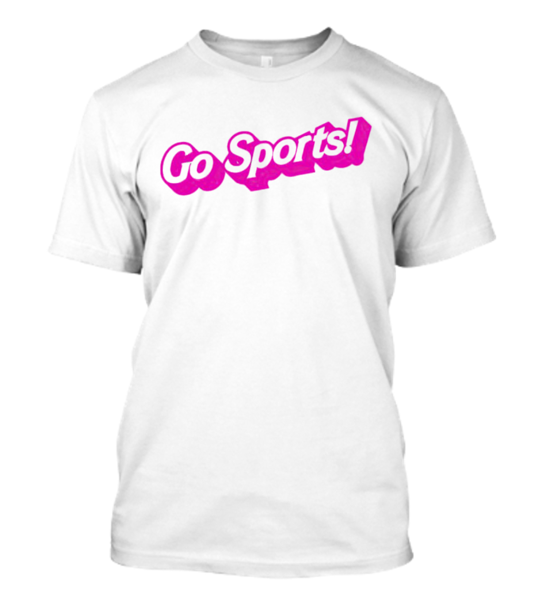 Barbie Go Sports Enthusiast Pink Bold Typography T-Shirt