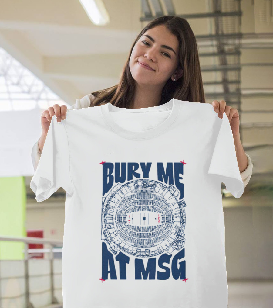 Bury Me at MSG Stadium Blueprint T-Shirt