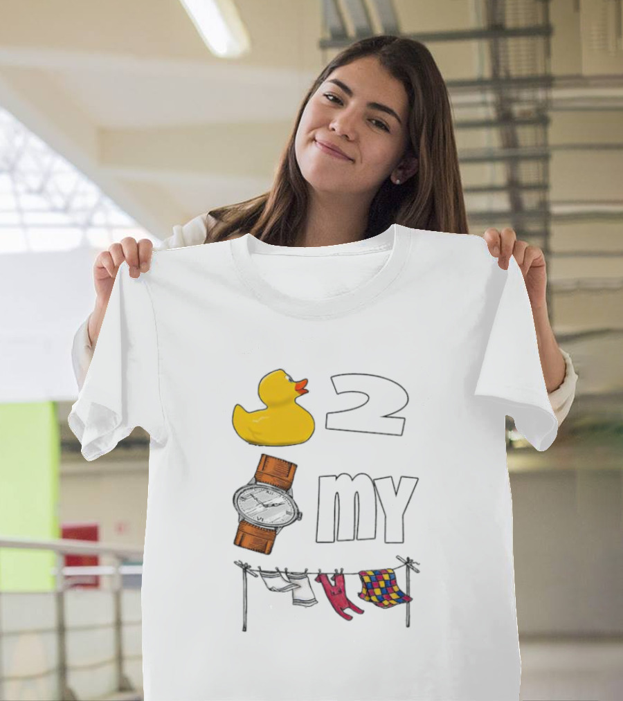 Rubber Duck Socks 2 My Clothesline Butterfly T-Shirt