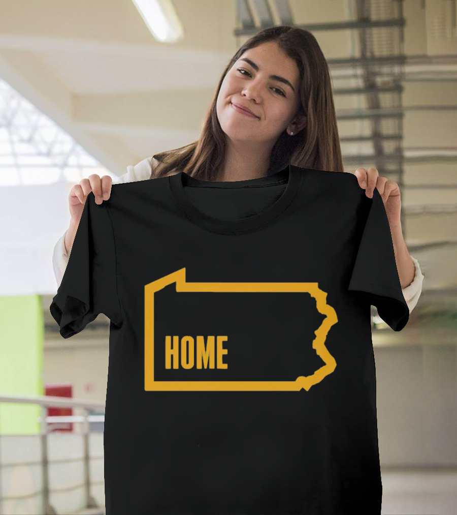 Home Pittsburgh Pennsylvania Map Outline T-Shirt