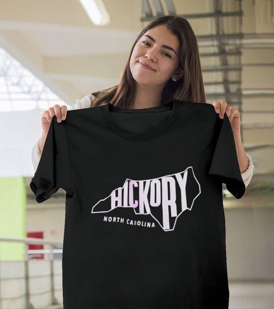 Hickory North Carolina State Outline T-Shirt