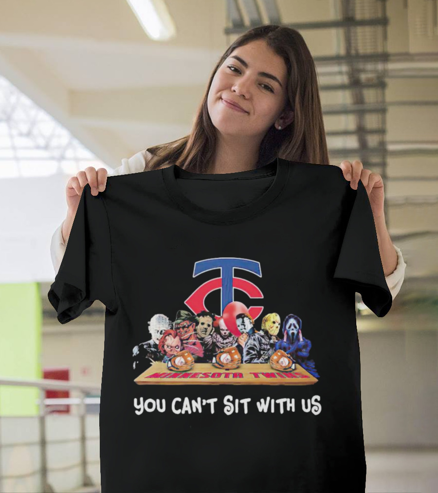 Minnesota Twins Horror Movies Halloween You Can’t Sit With Us T-Shirt