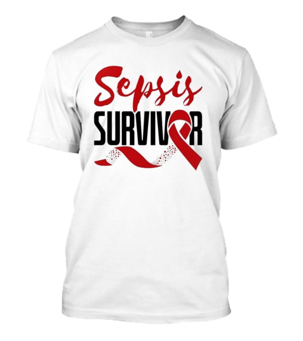 Sepsis Survivor Awareness Red T-Shirt