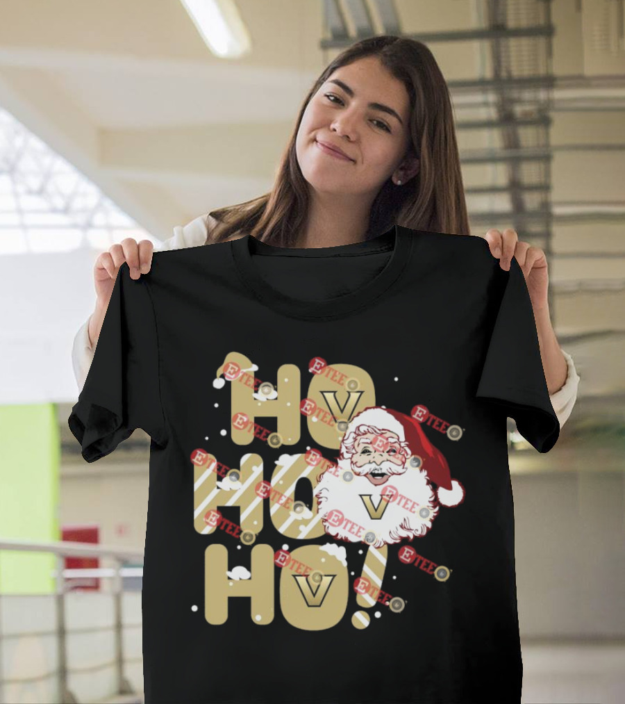 Ho Ho Ho Vanderbilt Commodores Santa Claus Christmas T-Shirt
