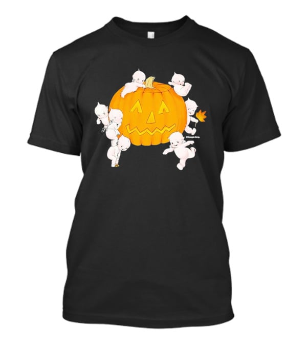 Just Peachy Halloween Kewpie Pumpkin Jack-O'-Lantern Playful Spirits T-Shirt