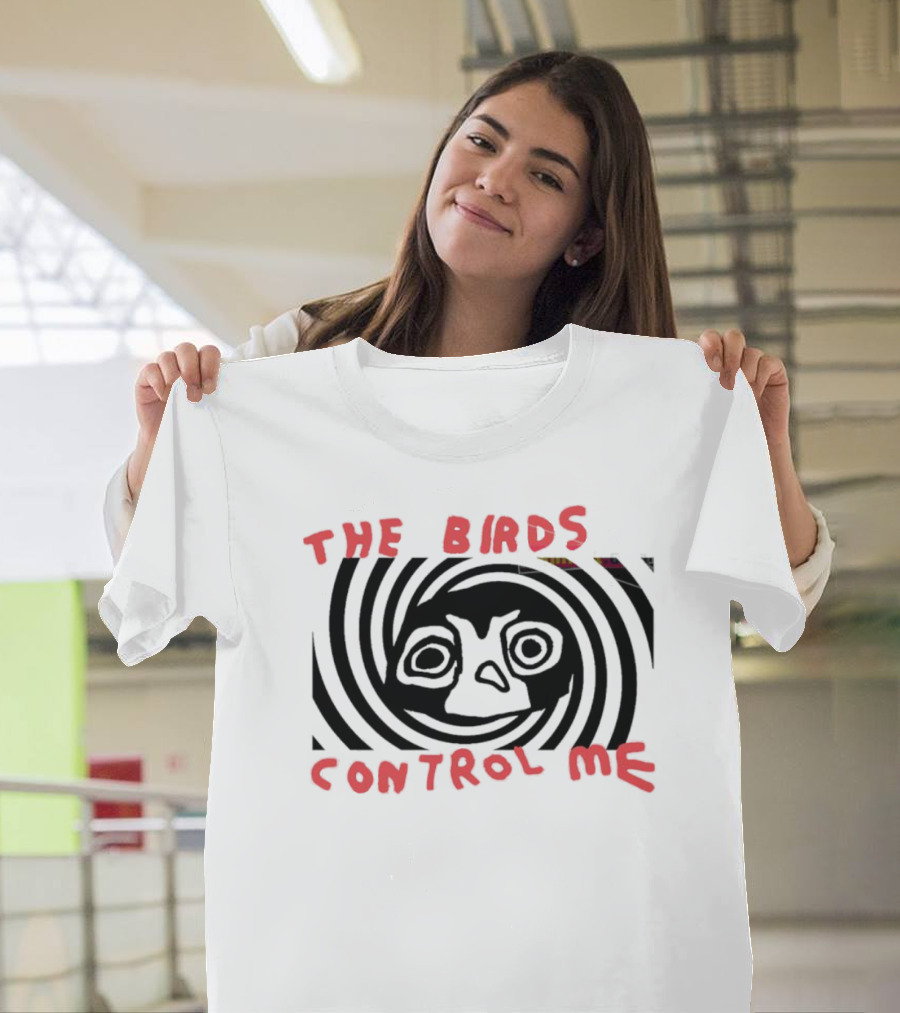 The Birds Control Me Spiral Face T-Shirt