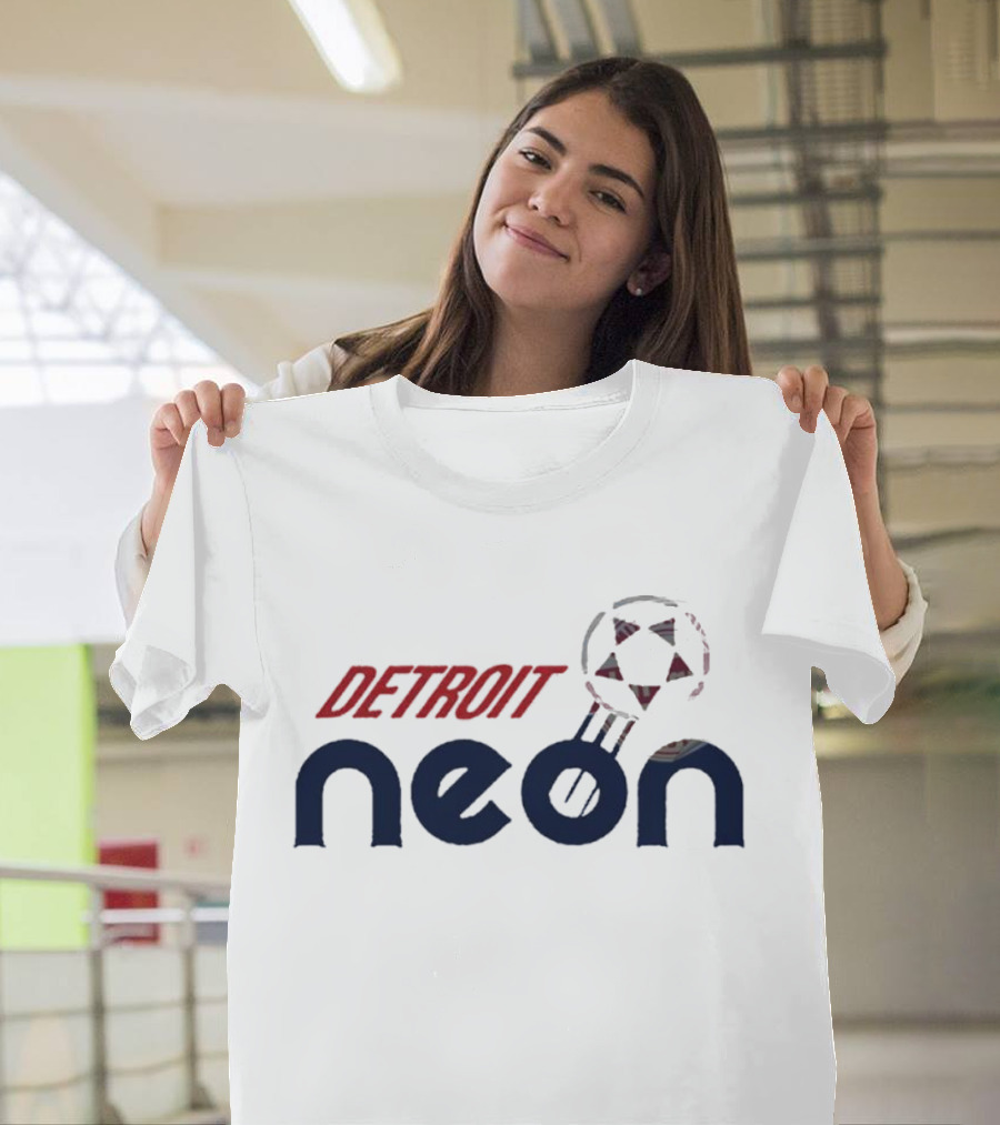 Detroit Neon Soccer Ball T-Shirt