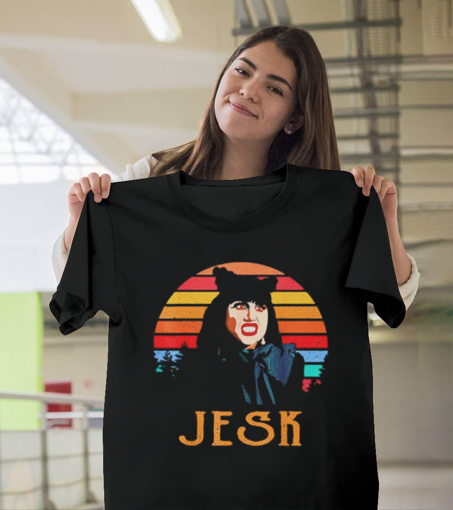 Nadja Natasia Demetriou Jesk What We Do in the Shadows Vintage Retro Stripes T-Shirt