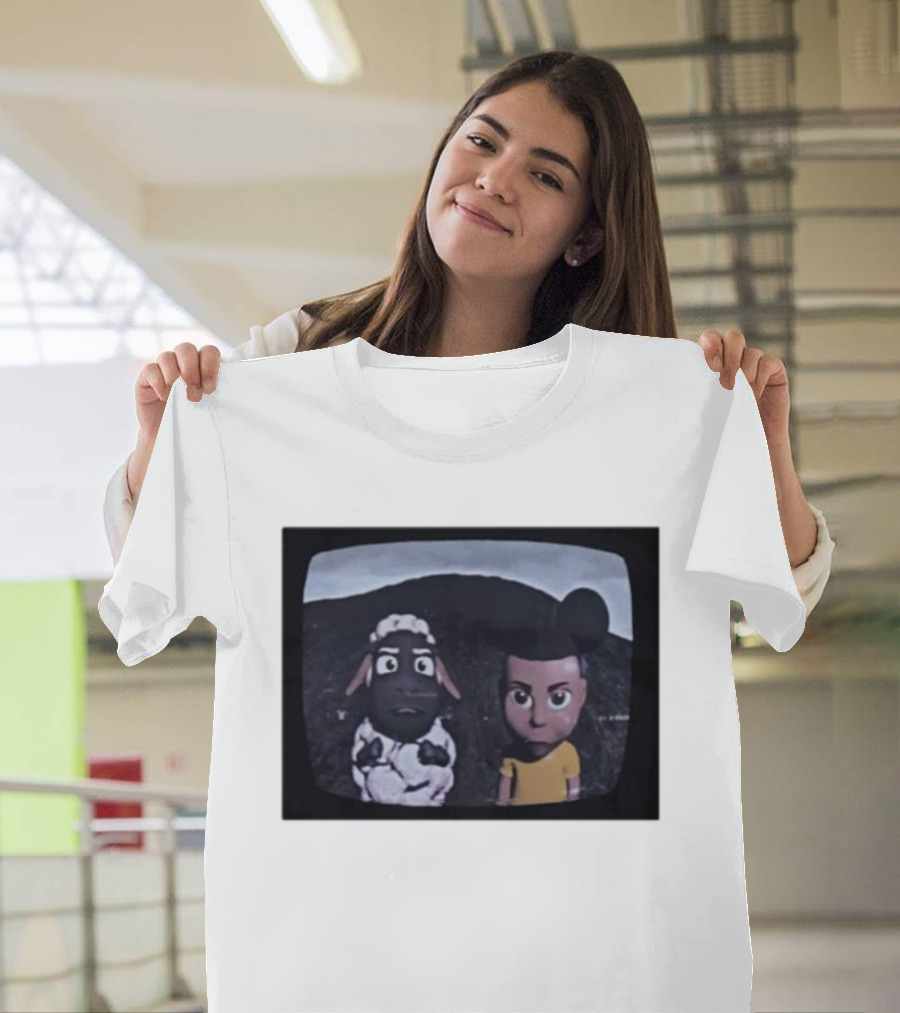 Amanda The Adventurer TV Show Characters on Vintage Screen T-Shirt